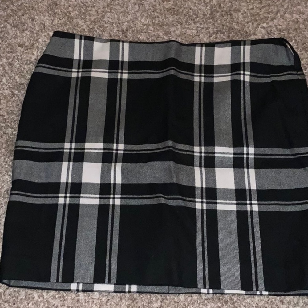 INC plaid skirt